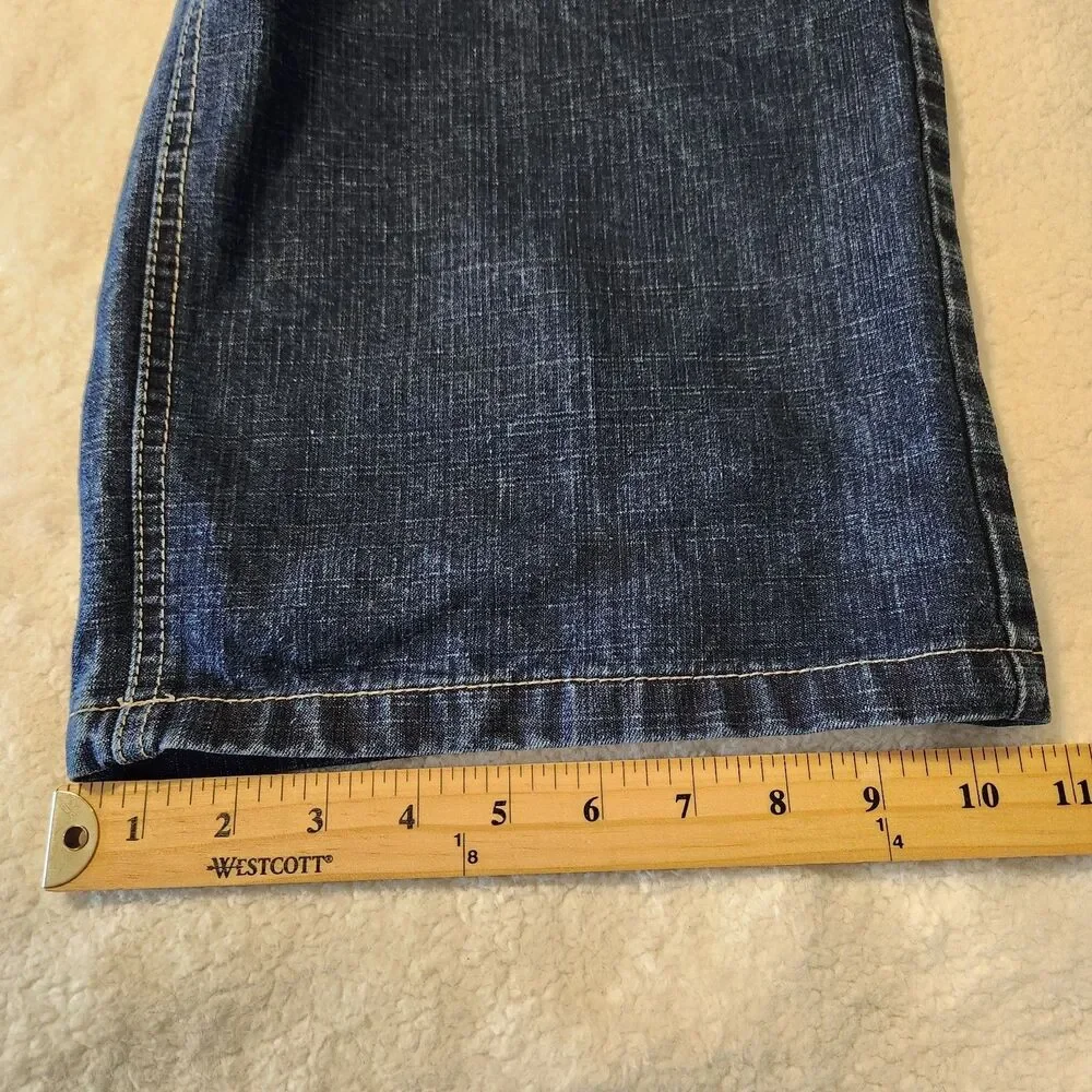 Y2K Southpole Boys Size 12 Blue Denim Jean Shorts Skate Hip Hop Streetwear